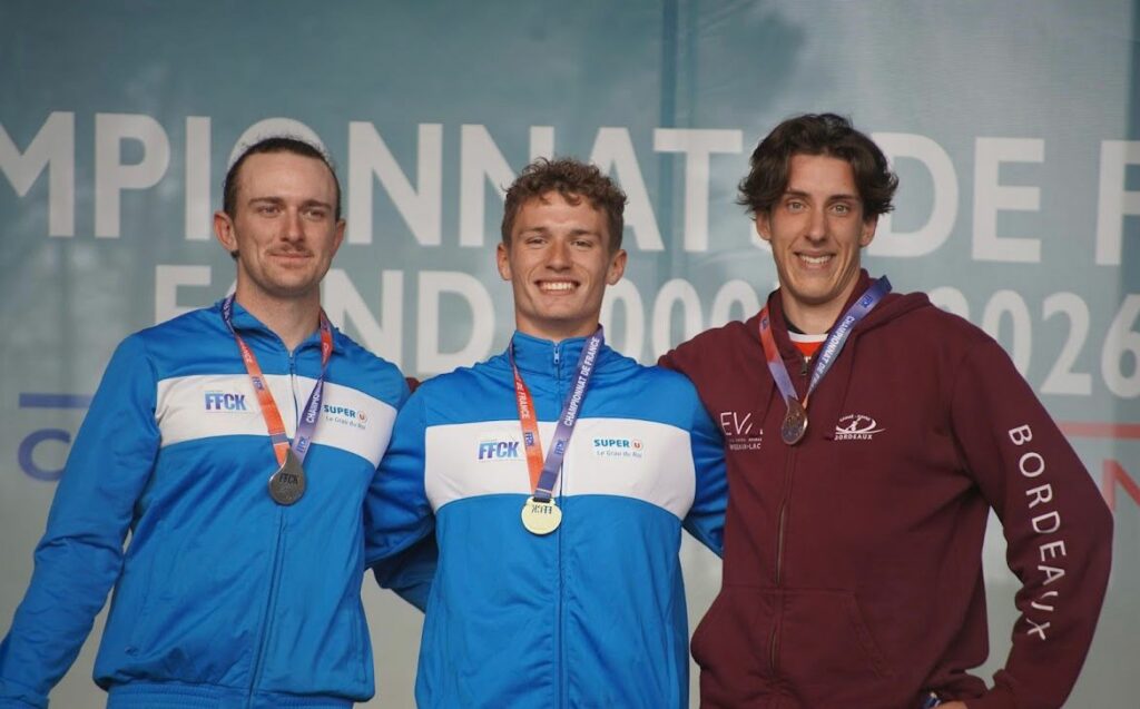 Podium de l'ENBCK aux Championnats de France de fond canoë-kayak