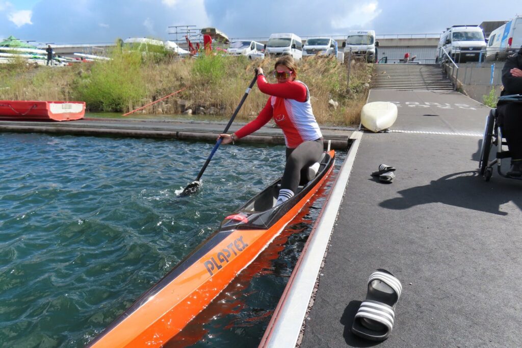 Course en ligne de l'ENBCK aux sélections équipe de France canoë-kayak